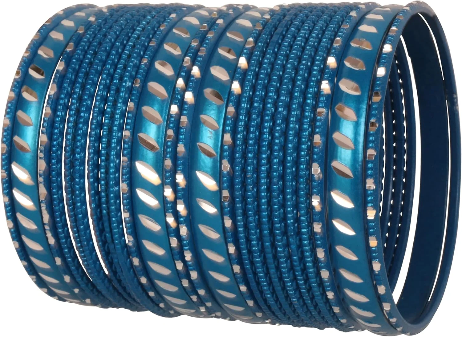 دستبند النگویی طرح جواهرات هندی بالیوودی تاچ استون، کار دست، فلز برش خورده با طرح دانه ای، بافت دار، زیبا کننده جادویی مچ دست. ست 24 عددی. برای خانم ها. دستبند النگویی طرح جواهرات هندی بالیوودی تاچ استون، کار دست، فلز برش خورده با طرح دانه ای، بافت دار، زیبا کننده جادویی مچ دست. ست 24 عددی. برای خانم ها.