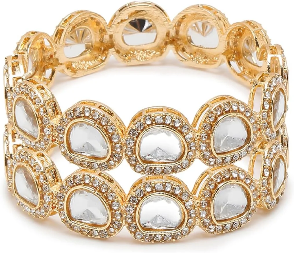 دستبند النگویی طلایی زنانه یوولا، مناسب بانوان و دختران