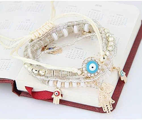 دستبند چشم نظر یوتبلا، مناسب دختران و بانوان، سایز متوسط، کریستال، بدون سنگ قیمتی دستبند چشم نظر یوتبلا، مناسب دختران و بانوان، سایز متوسط، کریستال، بدون سنگ قیمتی