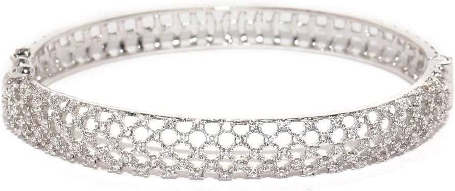 دستبند آویزدار زنانه Zaveri Pearls (نقره ای) (Zpfk5563)