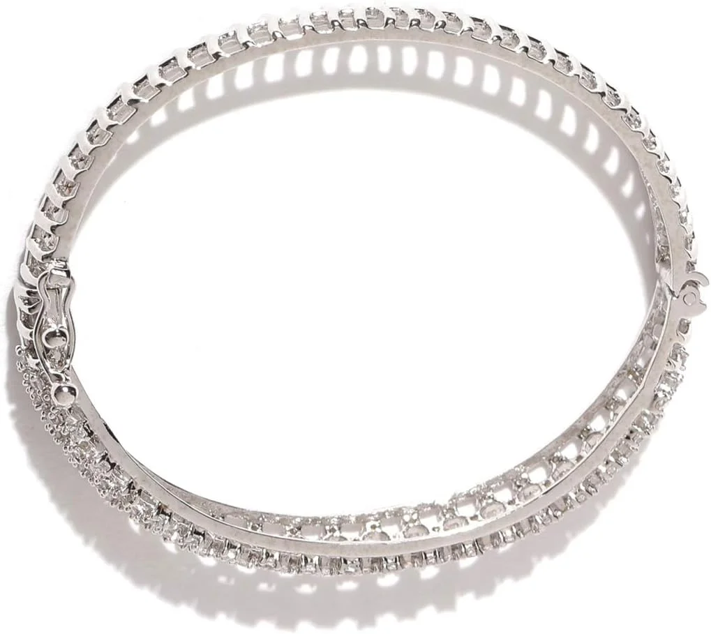 دستبند آویزدار زنانه Zaveri Pearls (نقره ای) (Zpfk5563) دستبند آویزدار زنانه Zaveri Pearls (نقره ای) (Zpfk5563)