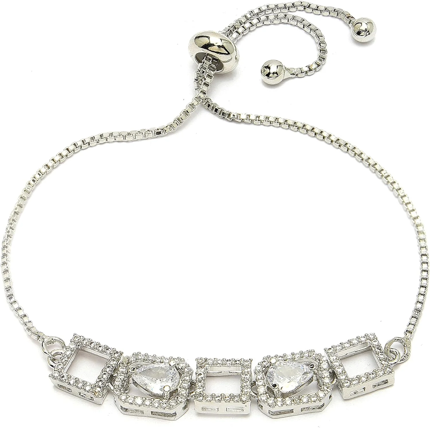 دستبند زنانه ژنم، دستبند شیک نقره ای با روکش رودیوم و نگین های کریستالی و الماس آمریکایی درخشان، مناسب برای زنان و دختران دستبند زنانه ژنم، دستبند شیک نقره ای با روکش رودیوم و نگین های کریستالی و الماس آمریکایی درخشان، مناسب برای زنان و دختران