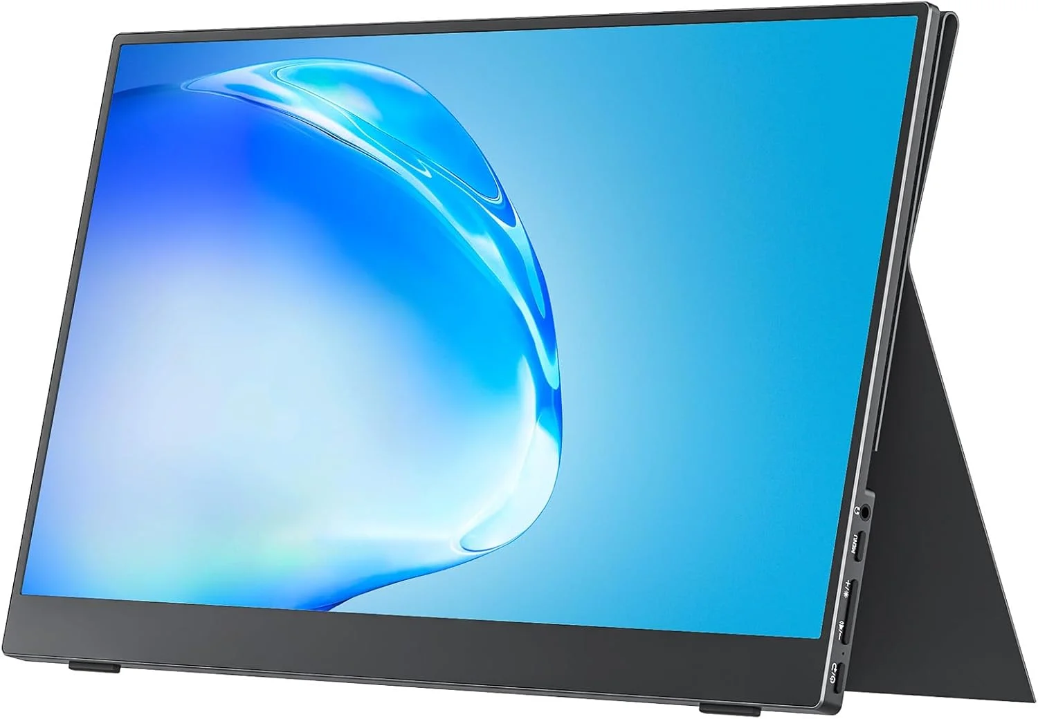 مانیتور قابل حمل کوکوپار 15.6 اینچی 1080P با بلندگو، نمایشگر خارجی HDMI USB-C برای لپ تاپ MacBook Surface PC Xbox PS4/5، قابل نصب VESA، با پایه پوششی