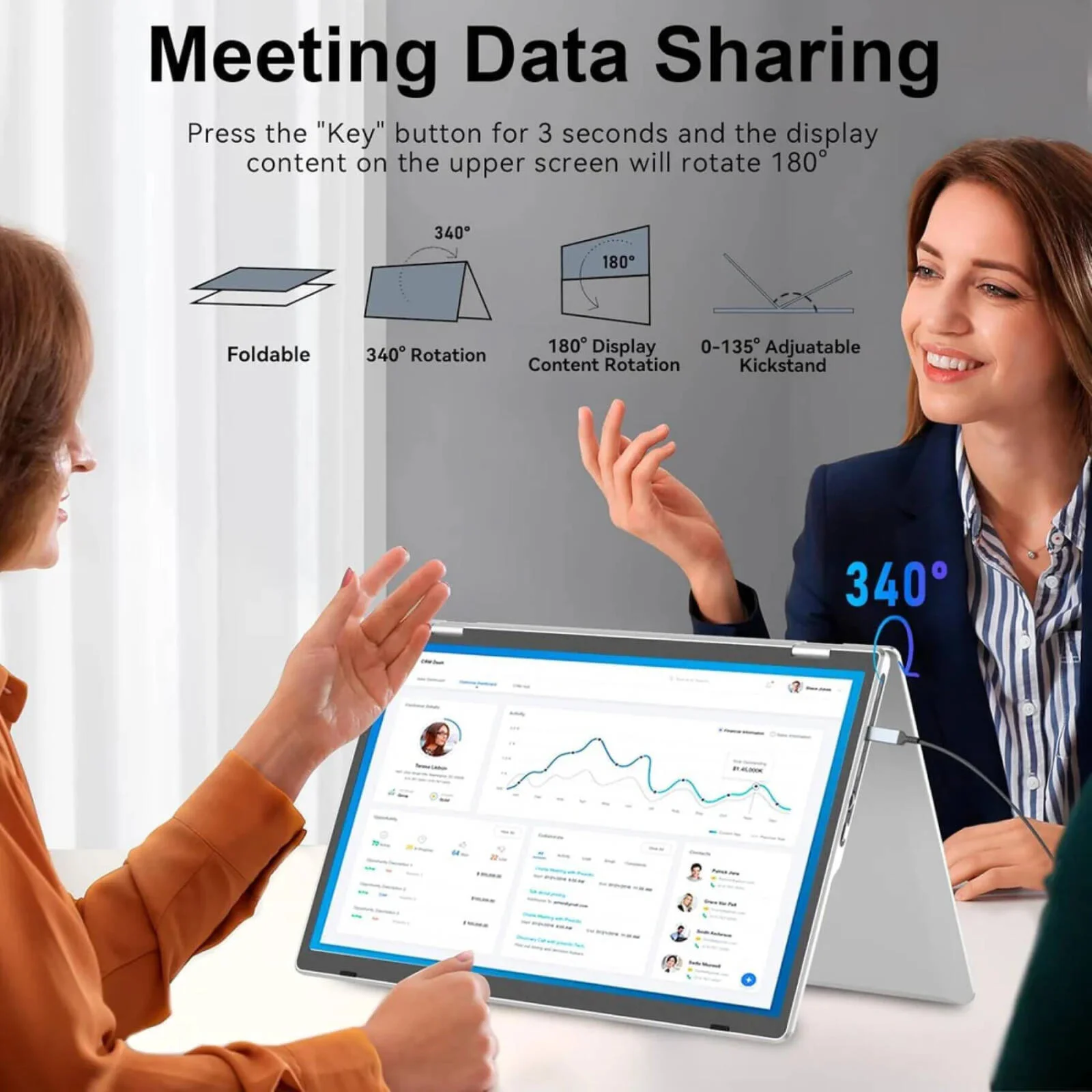 مانیتور تاشو قابل حمل V2com M2 برای لپ تاپ، صفحه نمایش 15.6 اینچی IPS FHD، حالت های دوگانه صفحه نمایش و سازگاری Plug-and-Play برای ویندوز، macOS، اندروید، PS5، Xbox | M2 مانیتور تاشو قابل حمل V2com M2 برای لپ تاپ، صفحه نمایش 15.6 اینچی IPS FHD، حالت های دوگانه صفحه نمایش و سازگاری Plug-and-Play برای ویندوز، macOS، اندروید، PS5، Xbox | M2