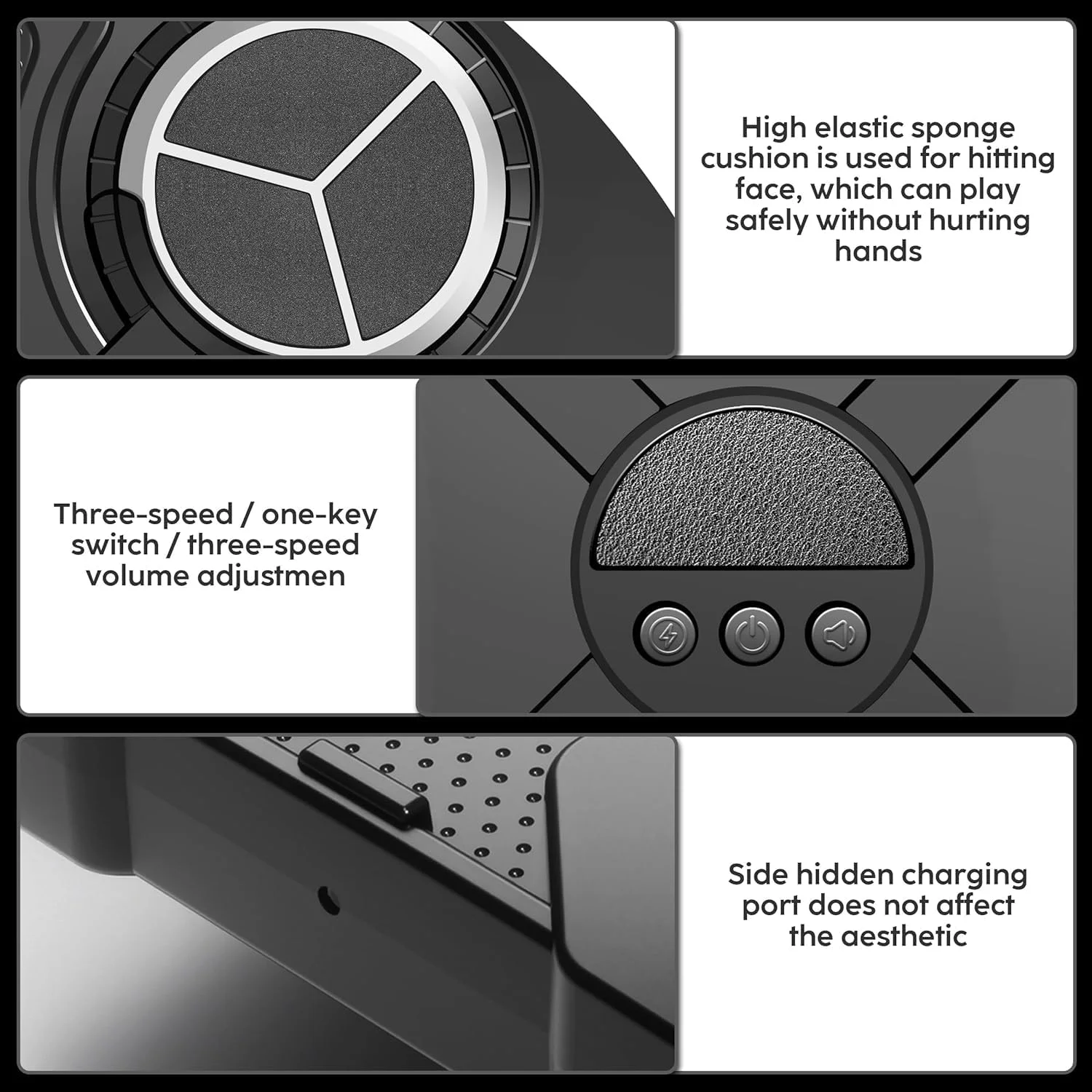 دستگاه بوکس موزیکال کودکان Azonee، اسباب بازی ورزشی پد تمرینی با دستکش بوکس، اسباب بازی هدف هوشمند بوکس بلوتوثی نصب شده روی دیوار، اسباب بازی های خلاقانه برای پسران و دختران بالای 8 9 10 11 12 سال