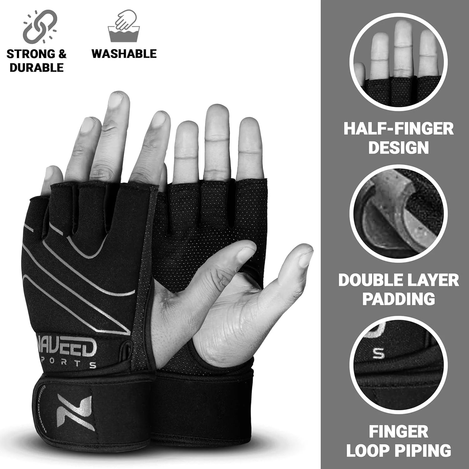 دستکش های داخلی بوکس با پشتیبانی مچ نئوپرن، پد ژله ای، محافظ دست، مناسب برای کیسه بوکس، هنرهای رزمی ترکیبی، موی تای و تمرین با کیسه سرعتی - زیر دستکش دستکش های داخلی بوکس با پشتیبانی مچ نئوپرن، پد ژله ای، محافظ دست، مناسب برای کیسه بوکس، هنرهای رزمی ترکیبی، موی تای و تمرین با کیسه سرعتی - زیر دستکش