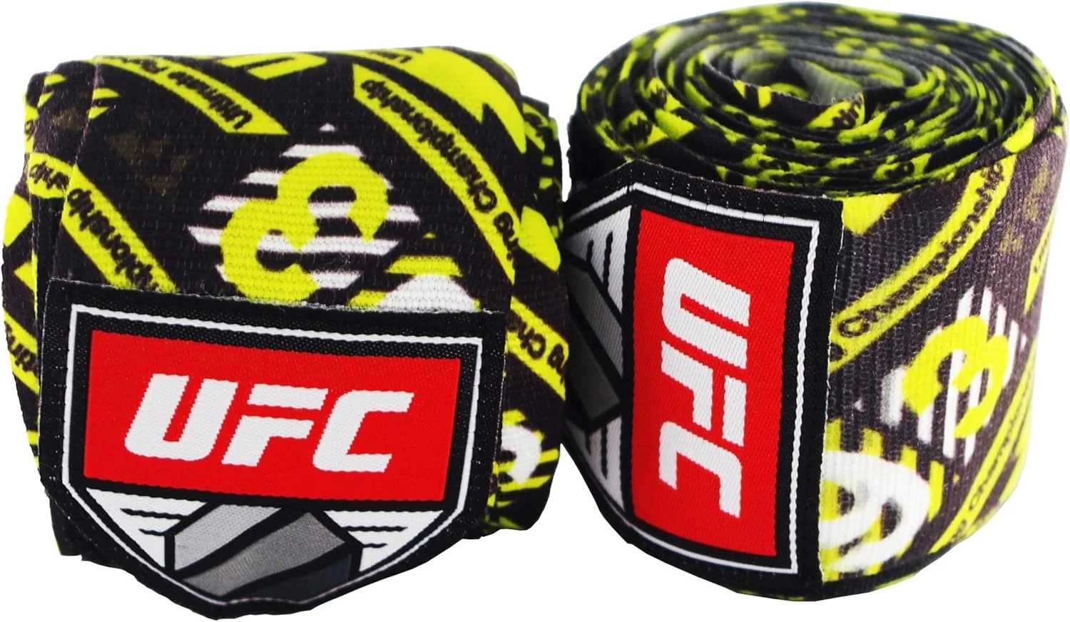 باند دست بوکس طرح‌دار UFC، سایز 180 اینچ، مشکی/زرد