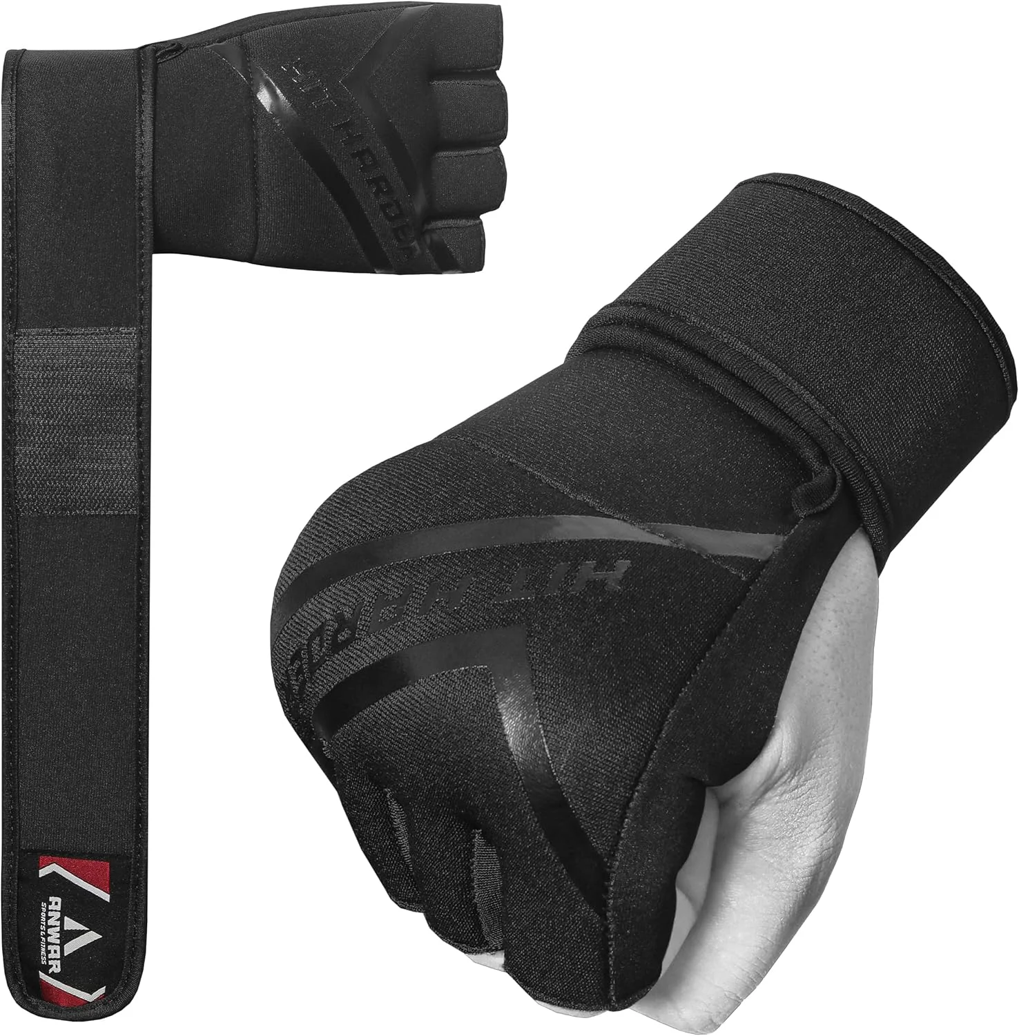 دستکش های داخلی بوکس با پشتیبانی مچ نئوپرن، پد ژله ای، محافظت از دست، مناسب برای تمرینات هنرهای رزمی ترکیبی، موی تای و کیسه بوکس