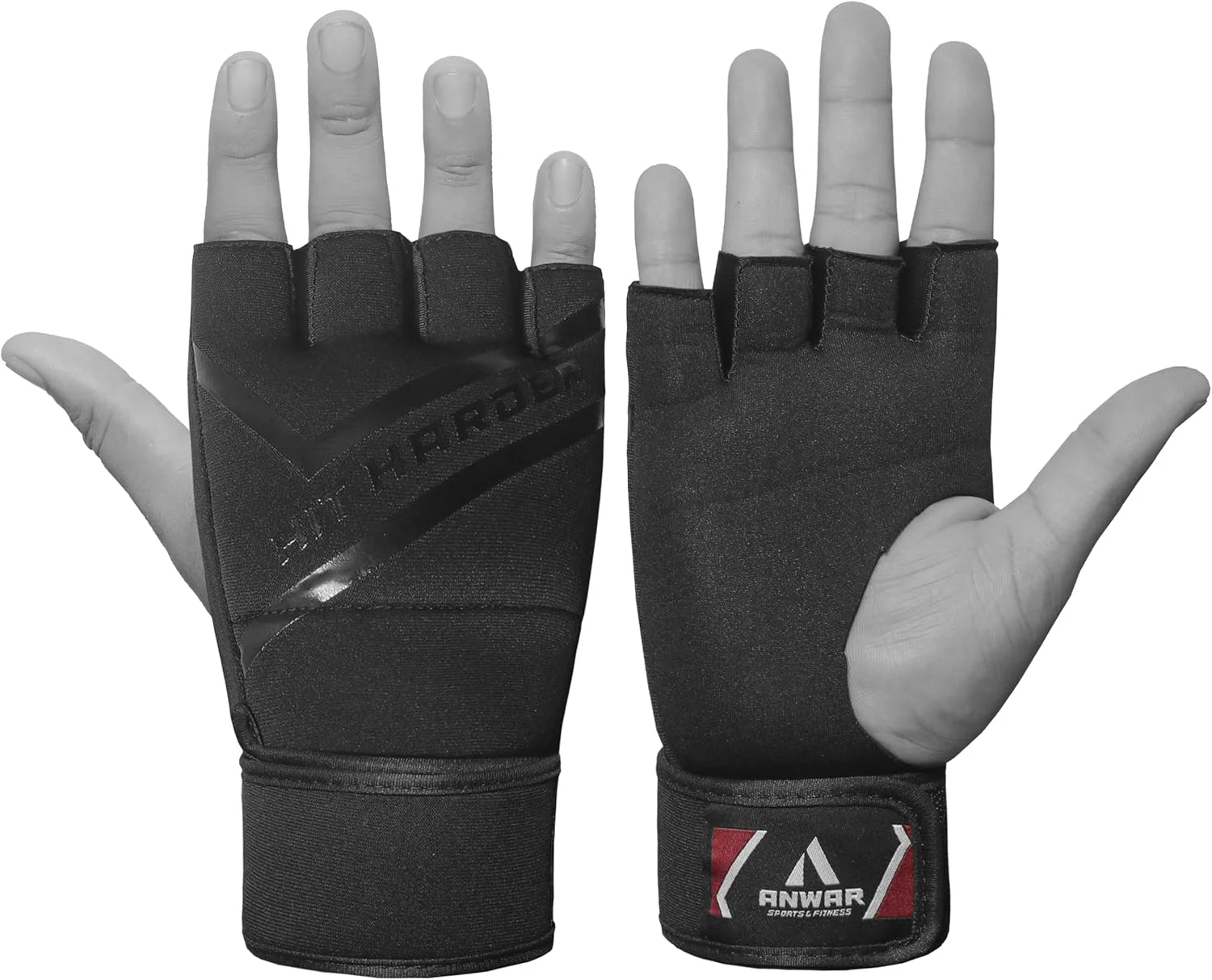 دستکش های داخلی بوکس با پشتیبانی مچ نئوپرن، پد ژله ای، محافظت از دست، مناسب برای تمرینات هنرهای رزمی ترکیبی، موی تای و کیسه بوکس