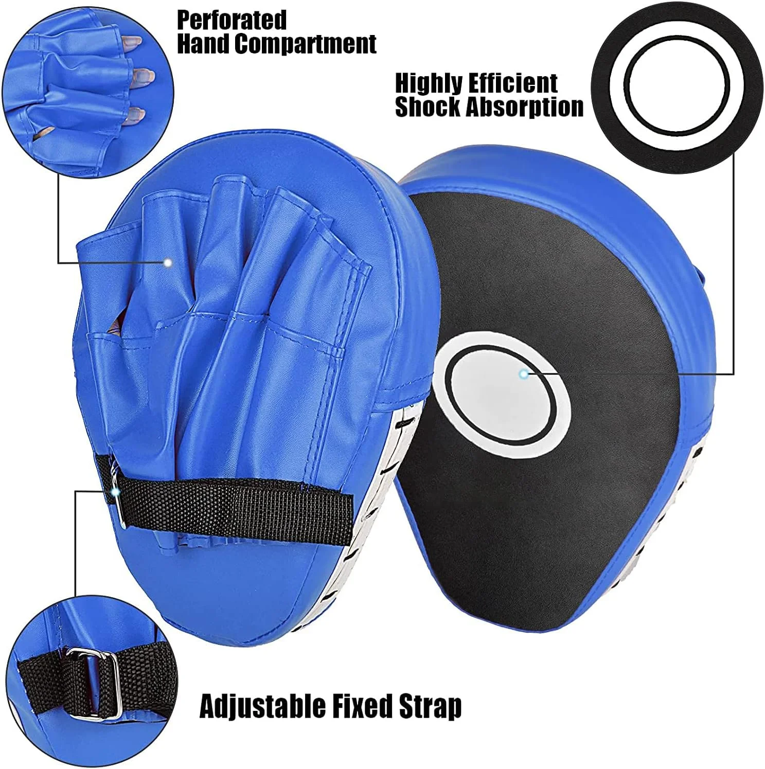 پدهای بوکس Arabest - دو عدد میت بوکس، میت های پانچ منحنی، پد هدف تمرینی بوکس برای کودکان و بزرگسالان، پدهای تمرکز برای کیک بوکسینگ، کاراته، موی تای، دوجو، هنرهای رزمی (آبی) پدهای بوکس Arabest - دو عدد میت بوکس، میت های پانچ منحنی، پد هدف تمرینی بوکس برای کودکان و بزرگسالان، پدهای تمرکز برای کیک بوکسینگ، کاراته، موی تای، دوجو، هنرهای رزمی (آبی)