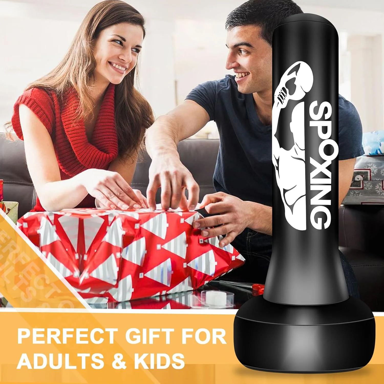 کیسه بوکس ایستاده برای بزرگسالان و نوجوانان - کیسه سنگین 70 اینچی با پایه، مناسب تمرین بوکس، کیک بوکسینگ، MMA، موی تای و تناسب اندام