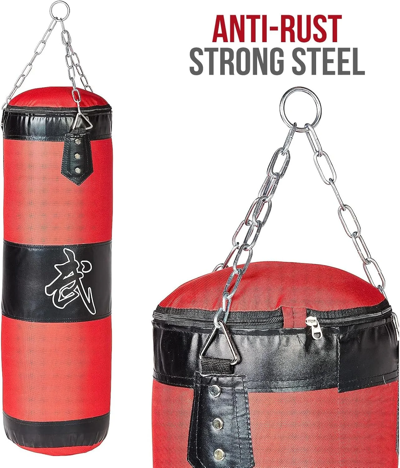 کیسه بوکس SKY LAND - چند رنگ، کیسه پانچینگ سنگین (پر شده) برای تمرین حرفه ای، MMA، کیک بوکسینگ، کاراته و تناسب اندام در باشگاه خانگی مدل EM-1838