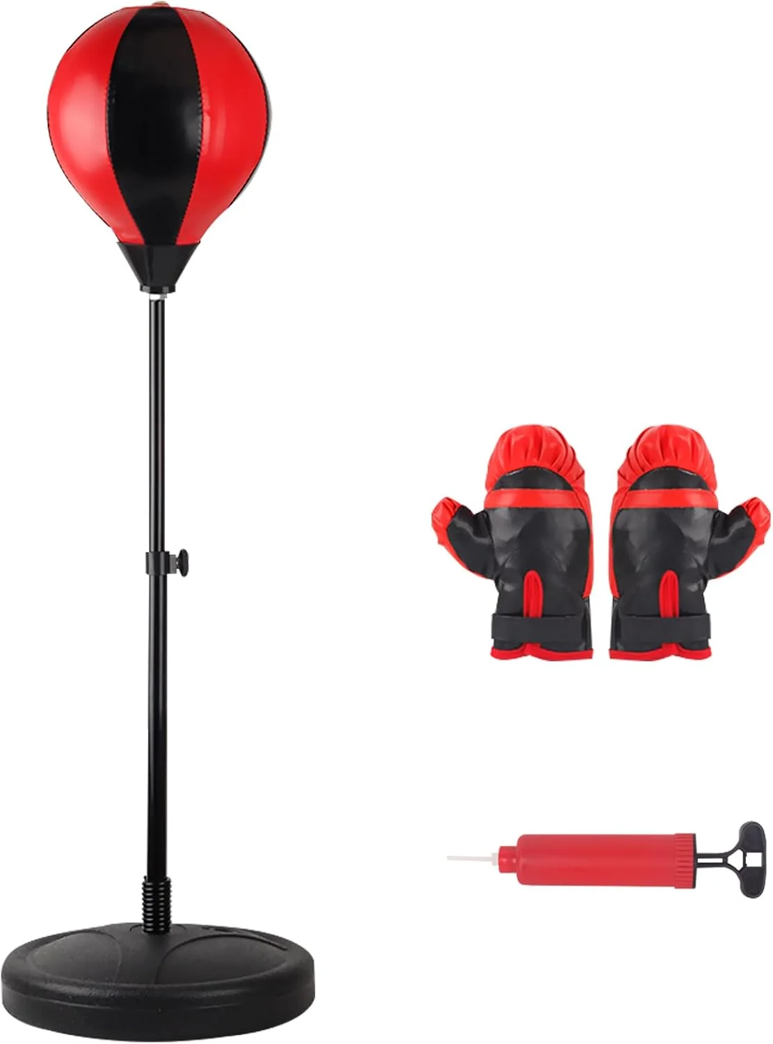 کیسه بوکس ایستاده کودکانه DAYONG با قابلیت تنظیم ارتفاع، مناسب ورزش های رزمی و کیک بوکسینگ برای کودکان 3 تا 10 سال (ست 1)