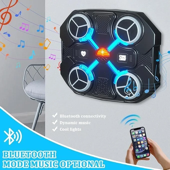 دستگاه بوکس موزیکال برای کودکان، تجهیزات بوکس نصب شده روی دیوار با دستکش، تجهیزات تمرین بوکس هوشمند بلوتوثی، دستگاه هدف بوکس هوشمند برای پسران/دختران دستگاه بوکس موزیکال برای کودکان، تجهیزات بوکس نصب شده روی دیوار با دستکش، تجهیزات تمرین بوکس هوشمند بلوتوثی، دستگاه هدف بوکس هوشمند برای پسران/دختران