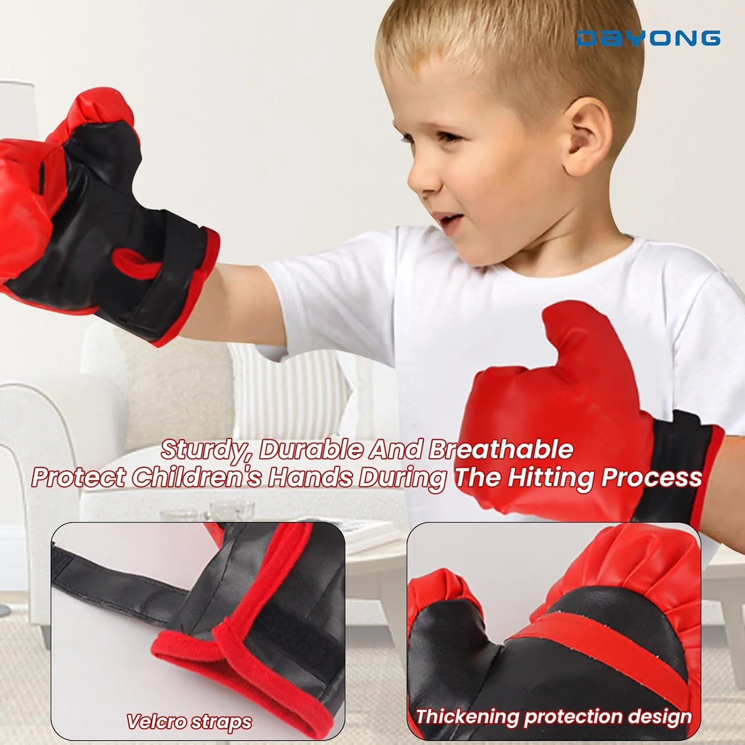 کیسه بوکس ایستاده کودکانه DAYONG با قابلیت تنظیم ارتفاع، مناسب ورزش های رزمی و کیک بوکسینگ برای کودکان 3 تا 10 سال (ست 1) کیسه بوکس ایستاده کودکانه DAYONG با قابلیت تنظیم ارتفاع، مناسب ورزش های رزمی و کیک بوکسینگ برای کودکان 3 تا 10 سال (ست 1)