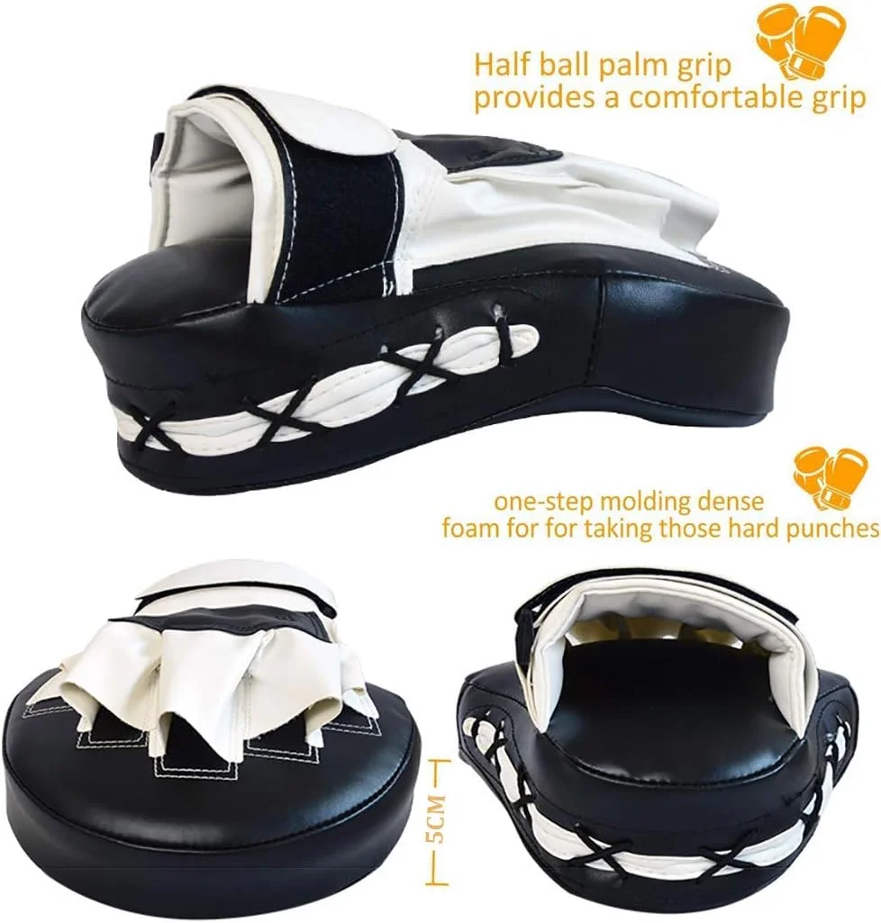 فانیتو 2 عدد میت های خمیده بوکس، پدهای هدف دست، دستکش های بوکس، پدهای تمرکز تمرینی، کیک بوکسینگ، موی تای، هنرهای رزمی ترکیبی، میت های پانچ UFC برای کودکان، مردان و زنان
