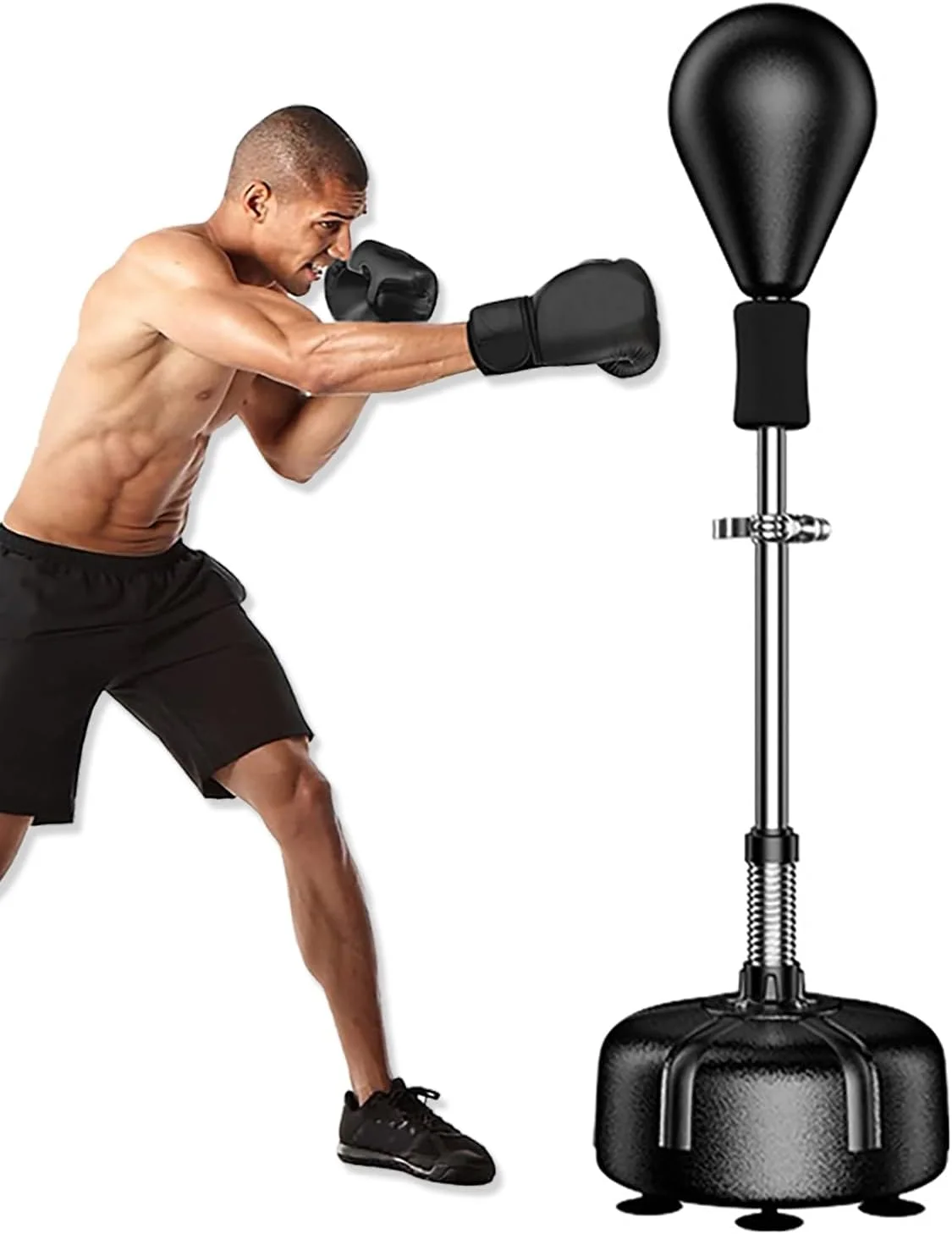 کیسه بوکس ایستاده، کیسه بوکس برای بزرگسالان و نوجوانان، با قابلیت تنظیم ارتفاع، کیسه سرعتی، تجهیزات بوکس، تجهیزات ورزشی، کاهش استرس و تناسب اندام