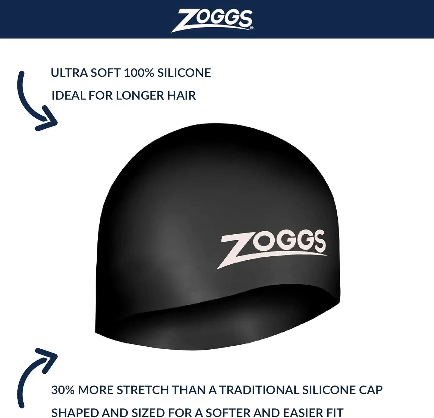 کلاه شنا سیلیکونی ایزی فیت زاگز