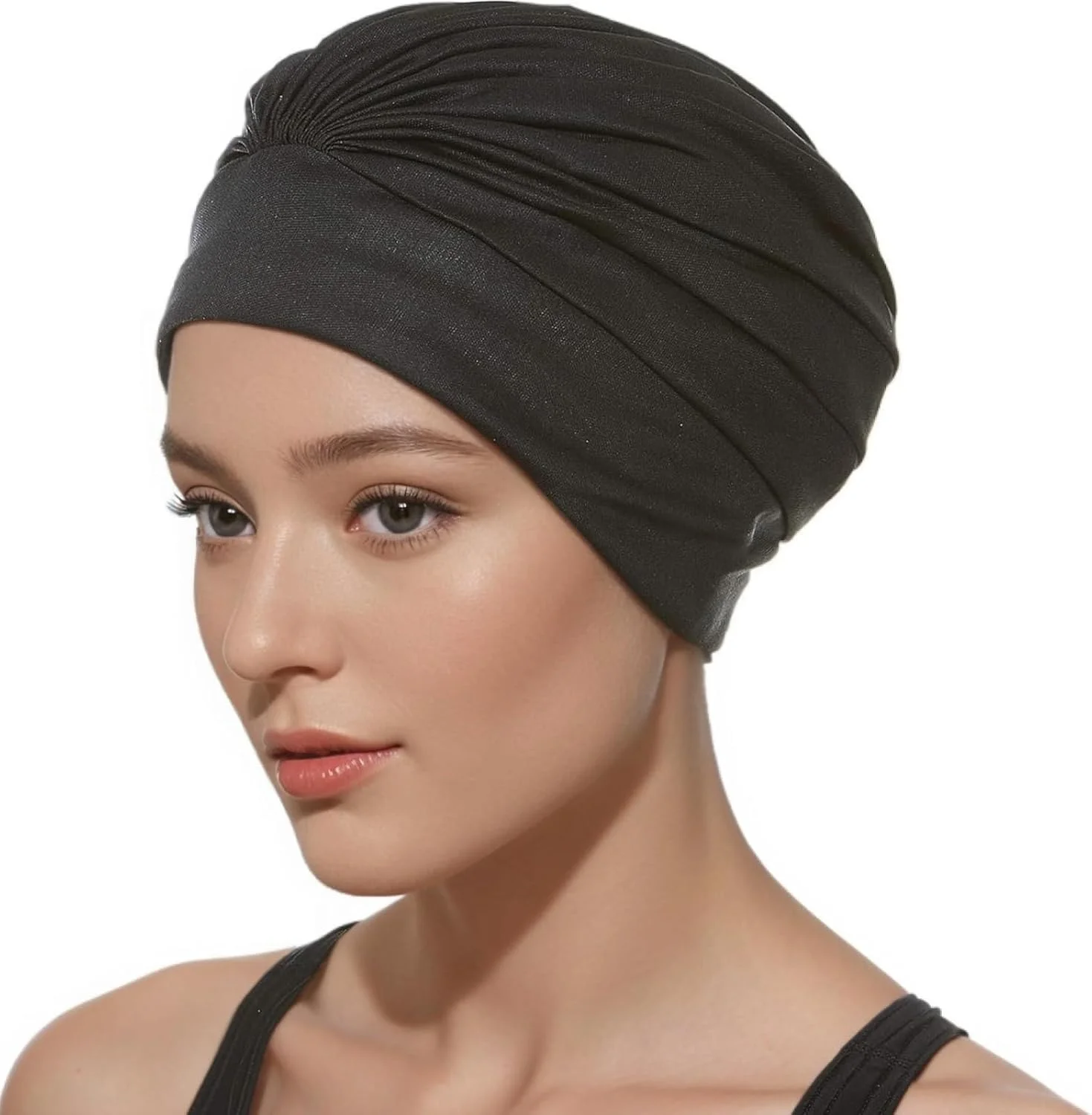 کلاه شنا فروشگاه سفید، کلاه شنا برای موهای بلند، کلاه شنای بادوام برای زنان، مردان، بزرگسالان و جوانان، استفاده آسان، کلاه شنای ضد آب برای خشک نگه داشتن مو