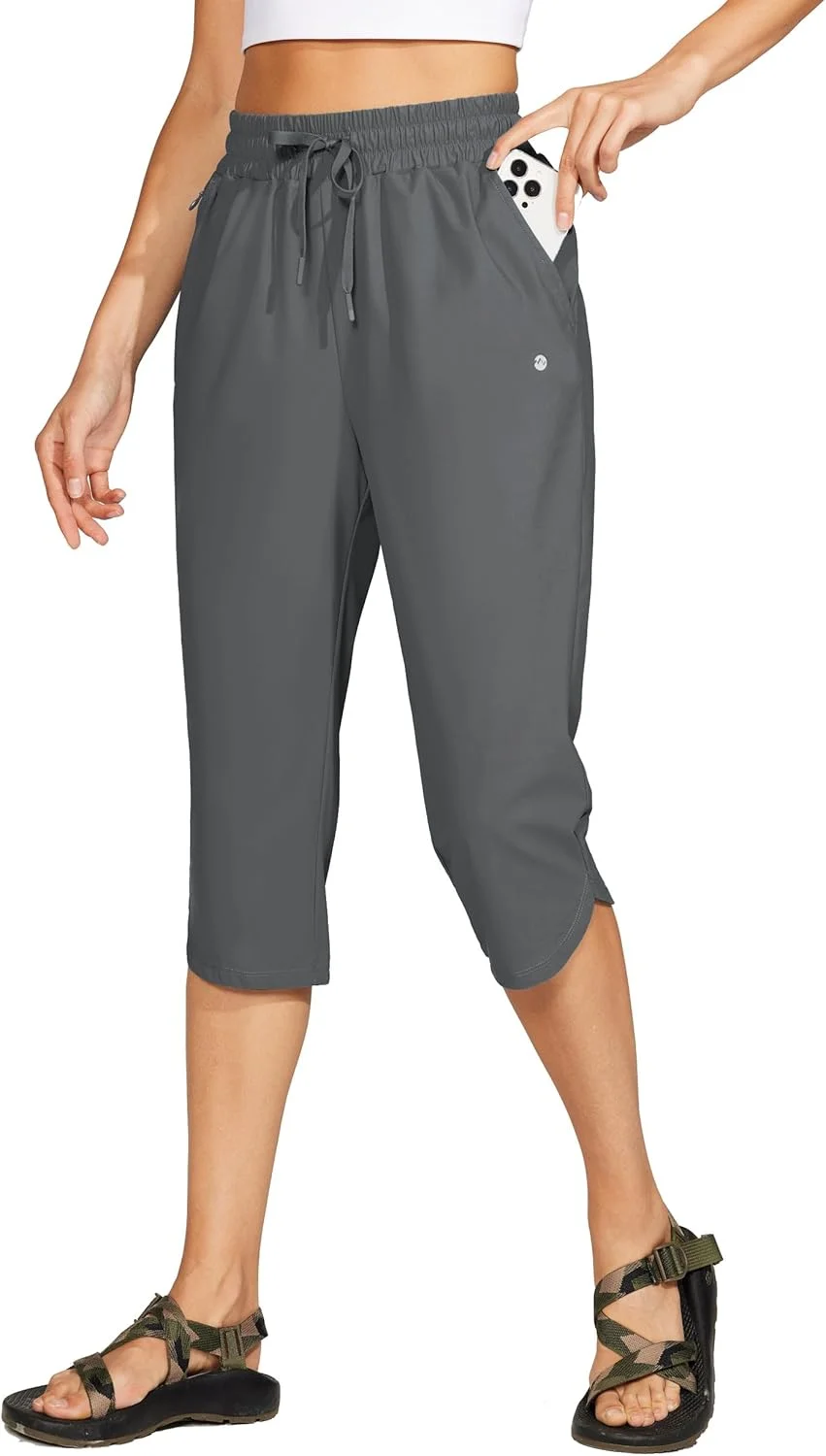 شلوارک شنا زنانه ویلیت، خشک‌شونده سریع، مناسب شنا، ساحل و ورزش، دارای جیب، سبک وزن، محافظت در برابر اشعه ماوراء بنفش 50+، قد 18 اینچ