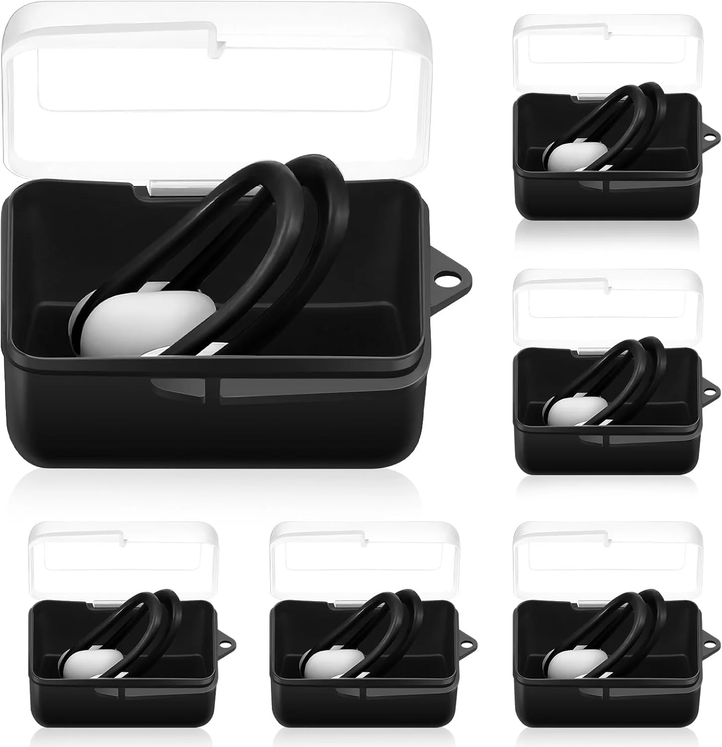 گیره بینی شنا ضد آب 6 عددی، گیره بینی راحت برای بزرگسالان و کودکان 7 سال به بالا، لوازم جانبی استخر قابل استفاده مجدد برای غواصی و فعالیت های آبی، بسته بندی جداگانه