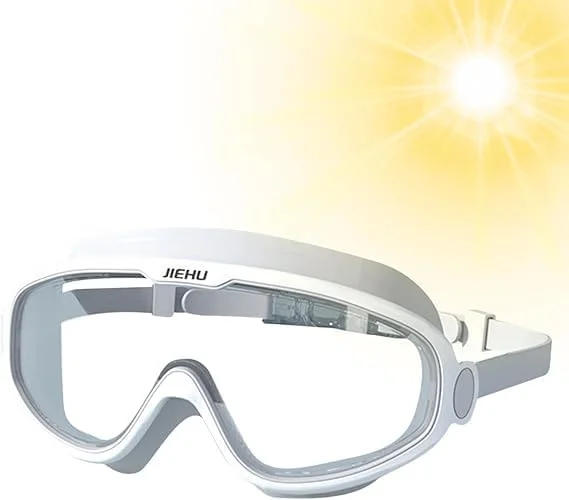 عینک شنا، عینک بزرگسال ضد آب با پوشش ضد بخار و محافظت در برابر اشعه ماوراء بنفش، عینک شنای راحت برای مردان و زنان