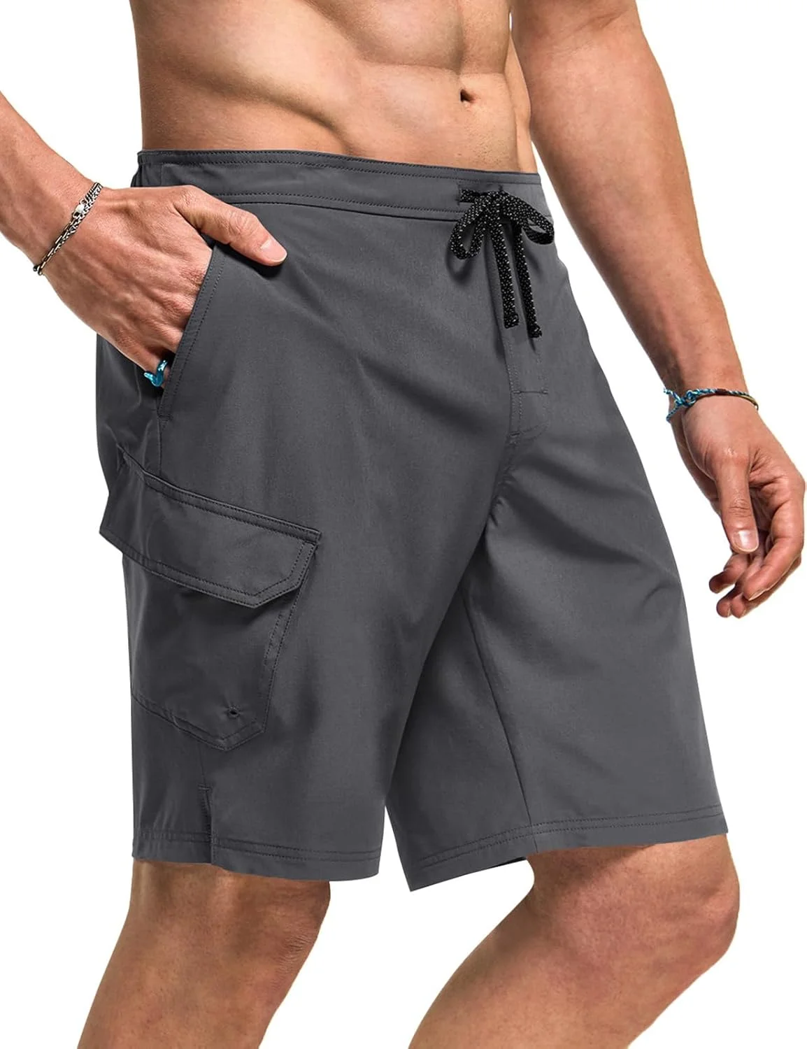 شلوارک شنا مردانه تی‌اس‌ال‌ای، شلوارک ساحلی خشک‌شونده سریع، مایو با جیب