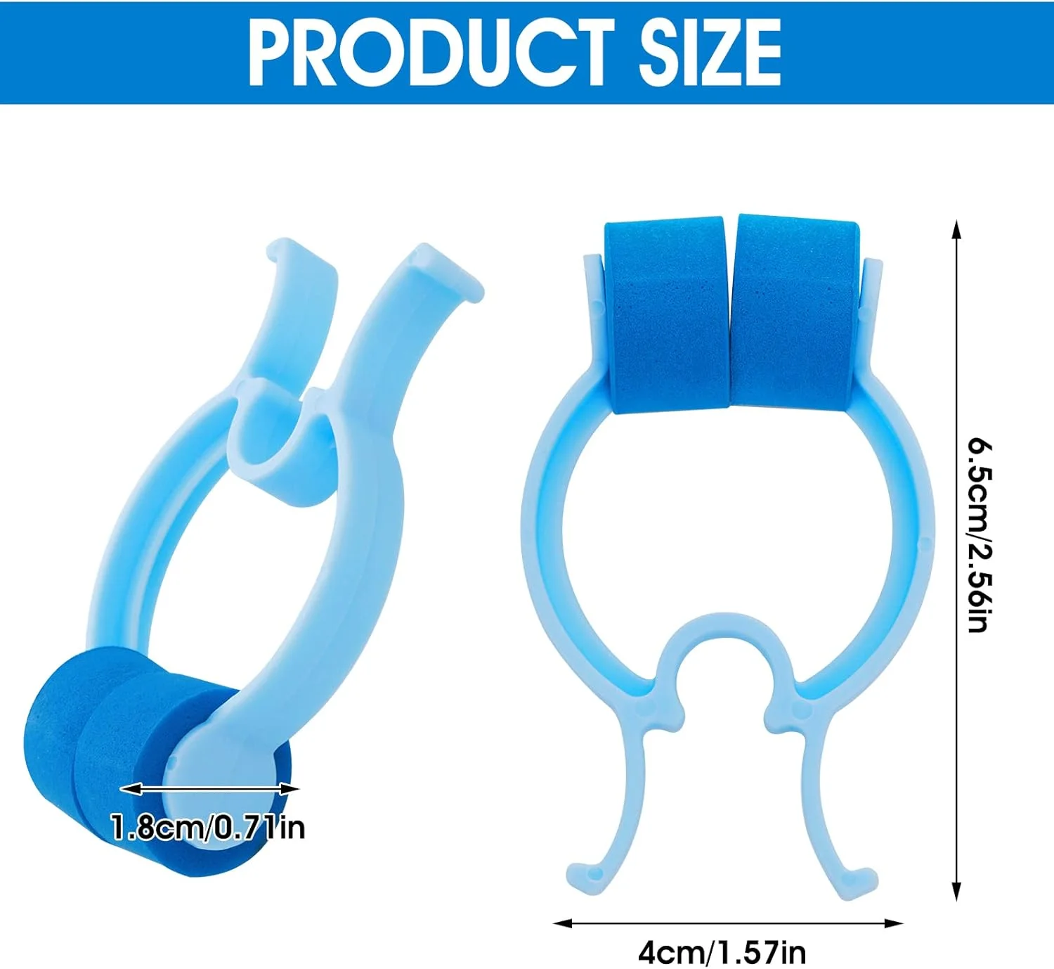 گیره بینی 10 عددی، گیره بینی شنا برای بزرگسالان و کودکان، گیره بینی فوم پلاستیکی برای مواقع اضطراری، حوادث یا بوهای نامطبوع