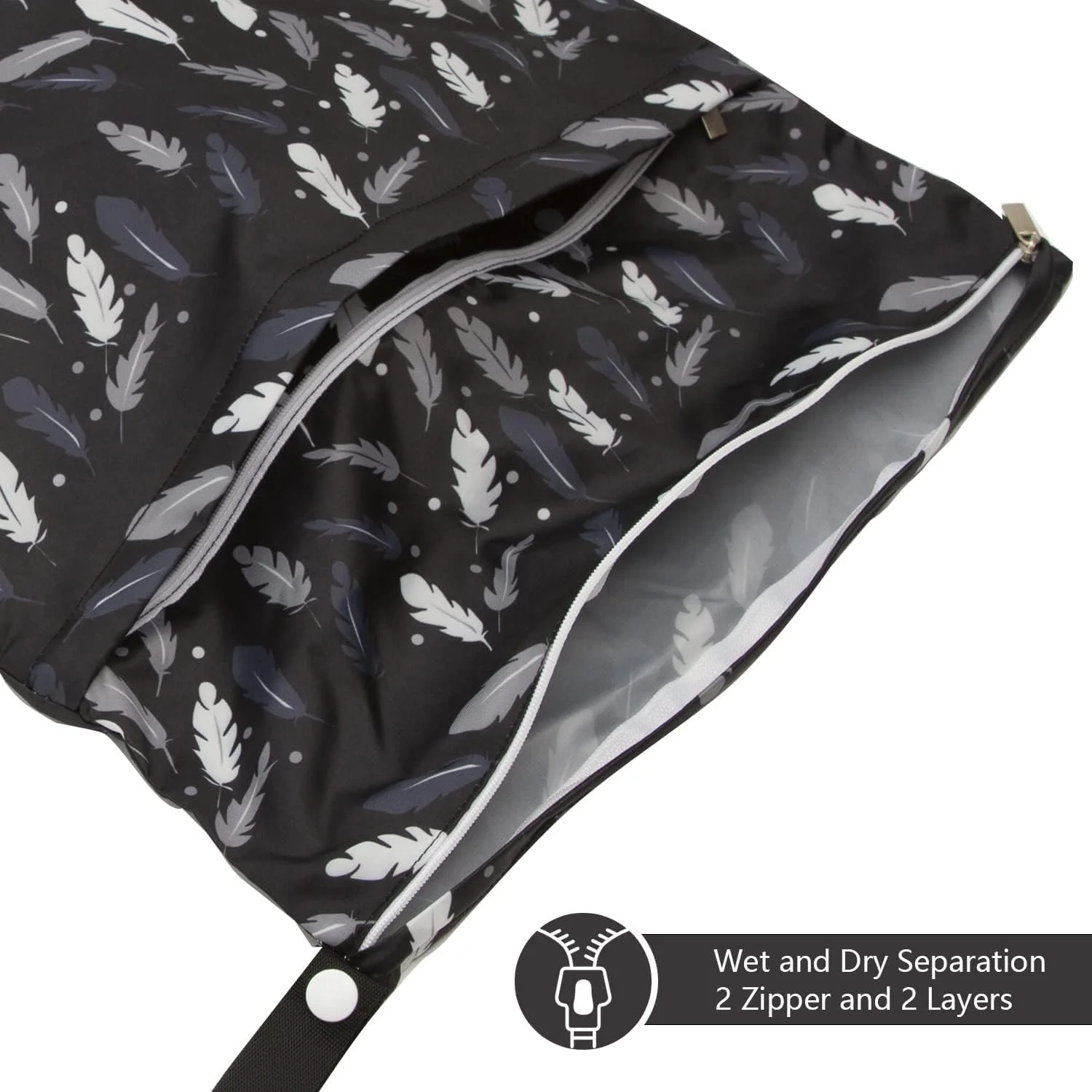 کیف خیس ضد آب قابل استفاده مجدد TERRIFI، کیف ضد آب قابل استفاده مجدد، کیف پوشک سازمان دهنده، کیف خیس برای قطعات پمپ سینه برای شنا یا لباس های خیس، کیف باشگاه یا مسافرتی، 3 تکه