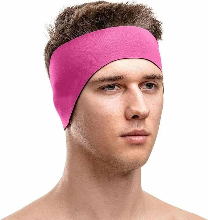 هدبند تزویق - محافظ گوش برای پسران و دختران (رنگ رز)