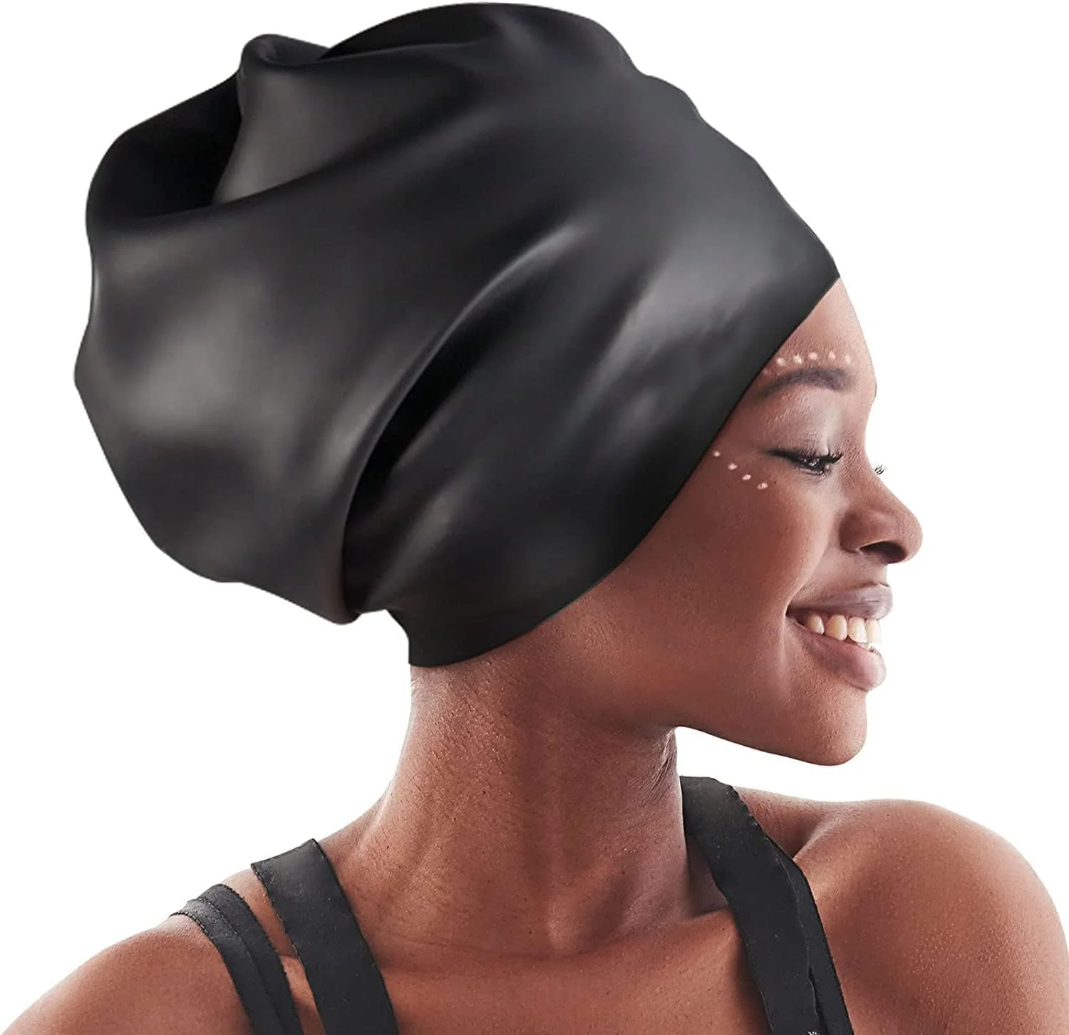 کلاه شنا SKADE، کلاه شنای سیلیکونی برای زنان و مردان، بادوام، ضد لغزش، ضد آب، محافظت از گوش ها، مناسب موهای بلند برای بزرگسالان و کودکان بزرگتر برای خشک نگه داشتن مو، استفاده آسان