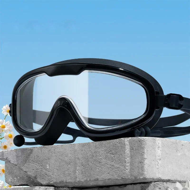 عینک شنا با دید واضح 180 درجه، دید گسترده ضد بخار و UV برای بزرگسالان، عینک استخر برای مردان، زنان و جوانان