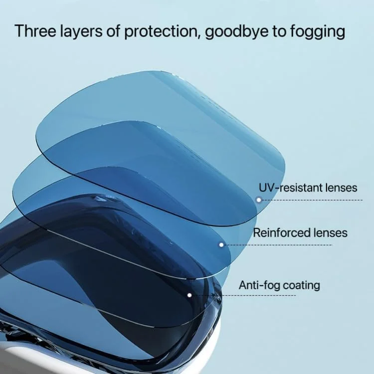 ست کلاه و عینک شنا مردانه و زنانه، عینک شنا با فریم بزرگ، تجهیزات غواصی و شنا، عینک ضد مه و ضد اشعه ماوراء بنفش