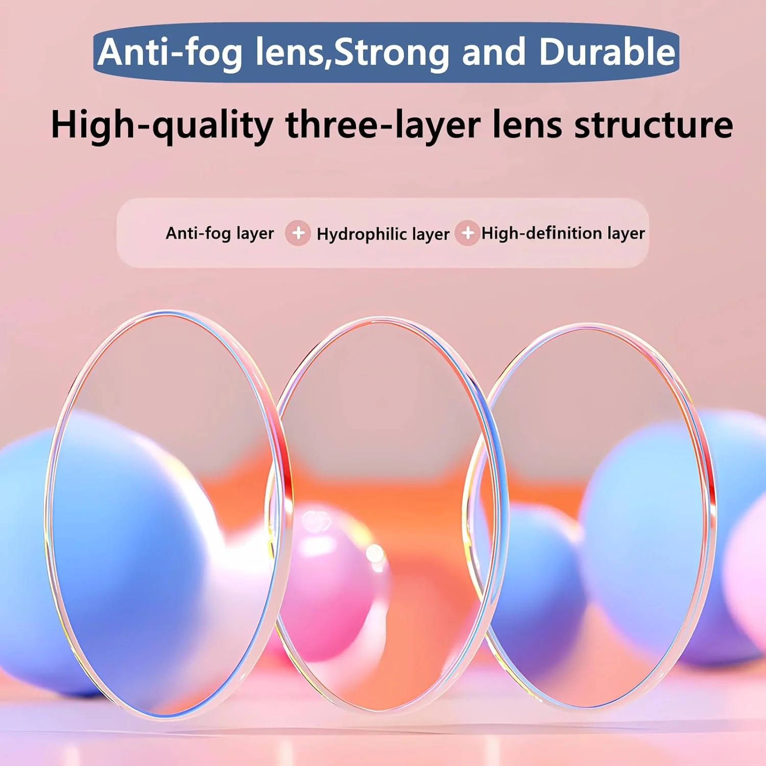 عینک شنای کودکان، ضد بخار و ضد اشعه ماوراء بنفش و بدون نشتی، عینک شنا با دید واضح با بندهای قابل تنظیم برای پسران و دختران 3-14 سال