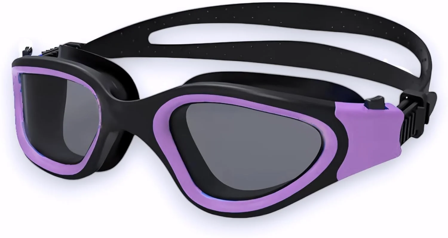 عینک شنا ضد بخار محافظ UV بند سیلیکونی قابل تنظیم مناسب بزرگسالان و نوجوانان