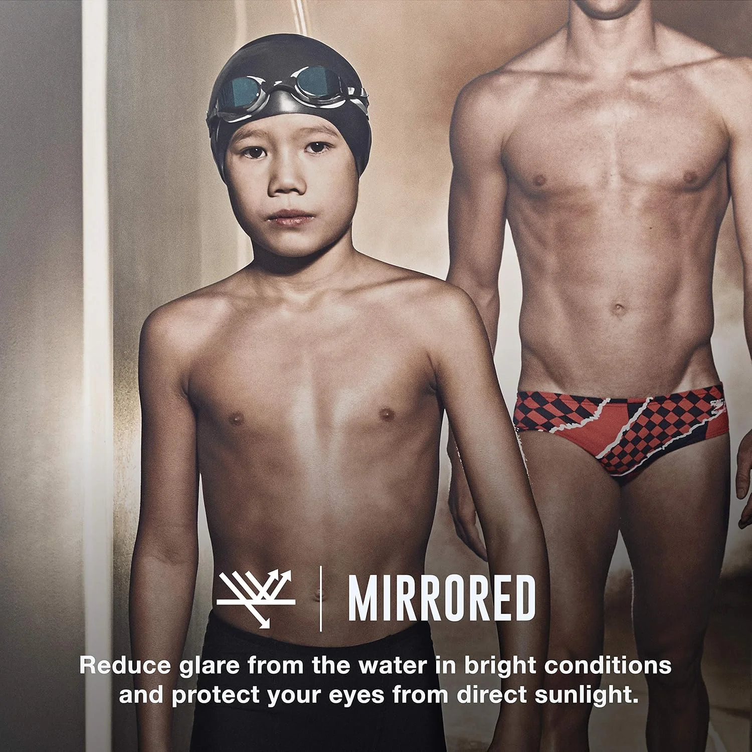 عینک شنا کودکانه اسپیدو مدل جونیور هایپر فلایر مناسب سنین 6 تا 14 سال، آینه ای نقره ای