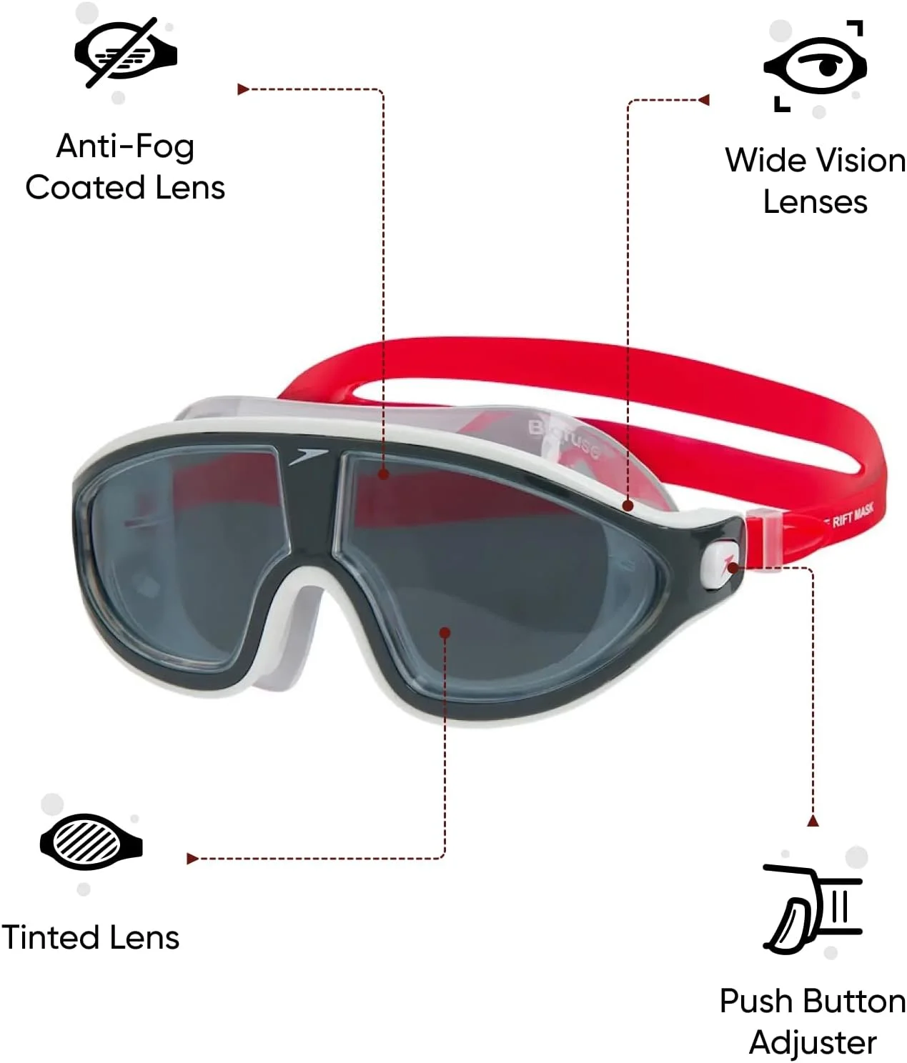 عینک شنای بایوفیوز ریفت اسپیدو - مناسب بزرگسالان