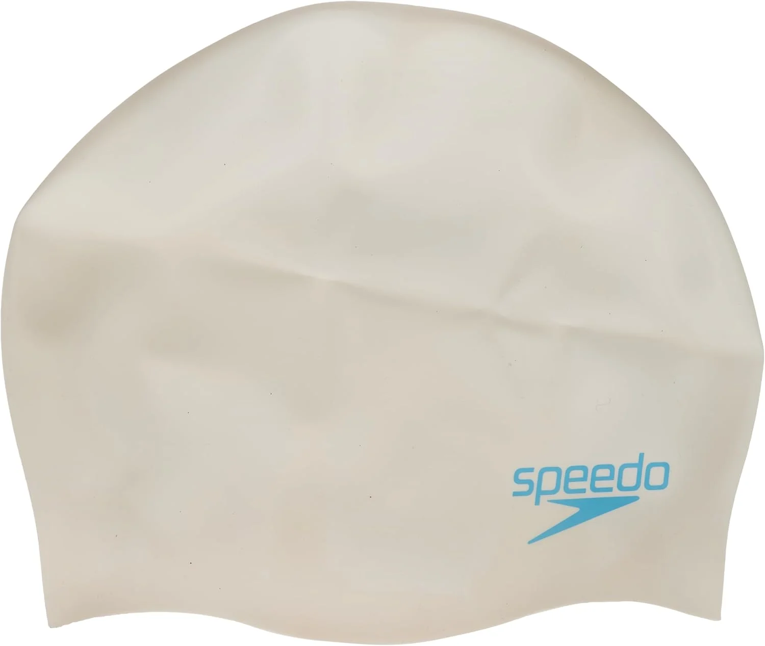 کلاه شنا سیلیکونی قالبی ساده اسپیدو مناسب کودکان، سایز واحد، سفید/آبی