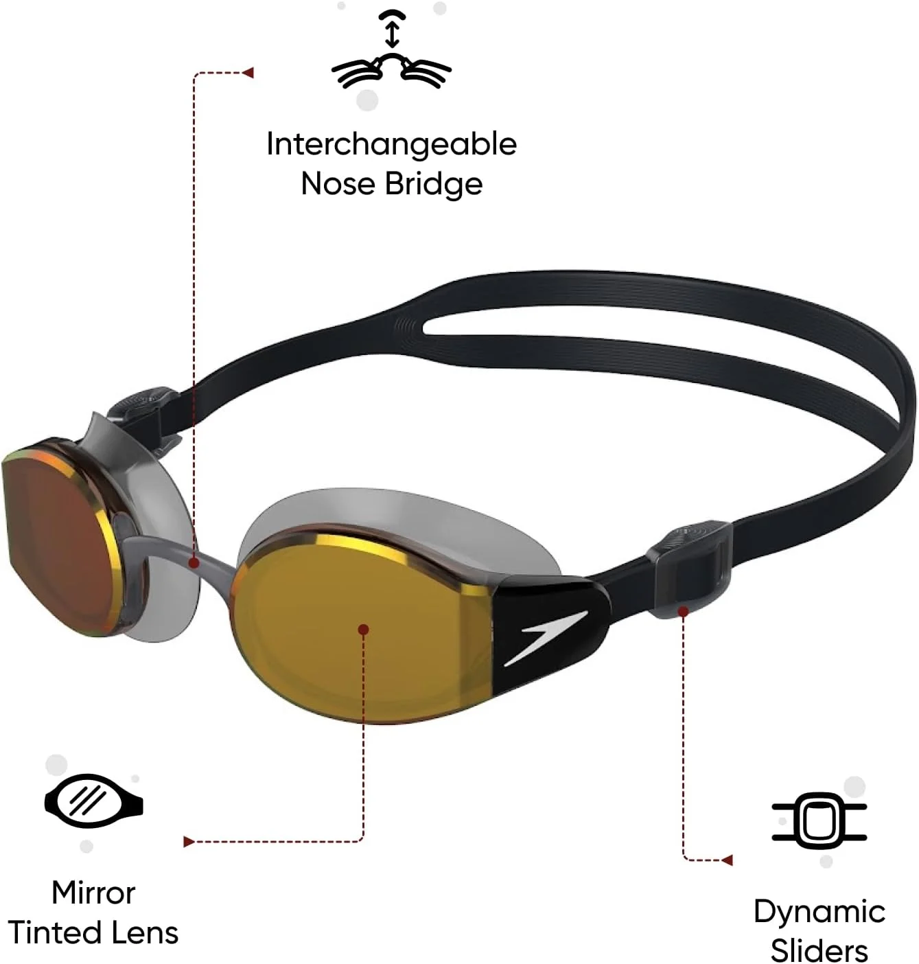 عینک شنا اسپیدو Mariner Pro Mirror، سایز آزاد