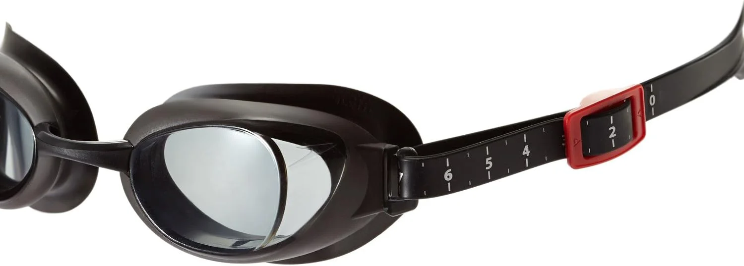 عینک شنا طبی اسپیدو IQfit Aquapure AU(A) یونی‌سکس، سایز 5، خاکستری/دودی