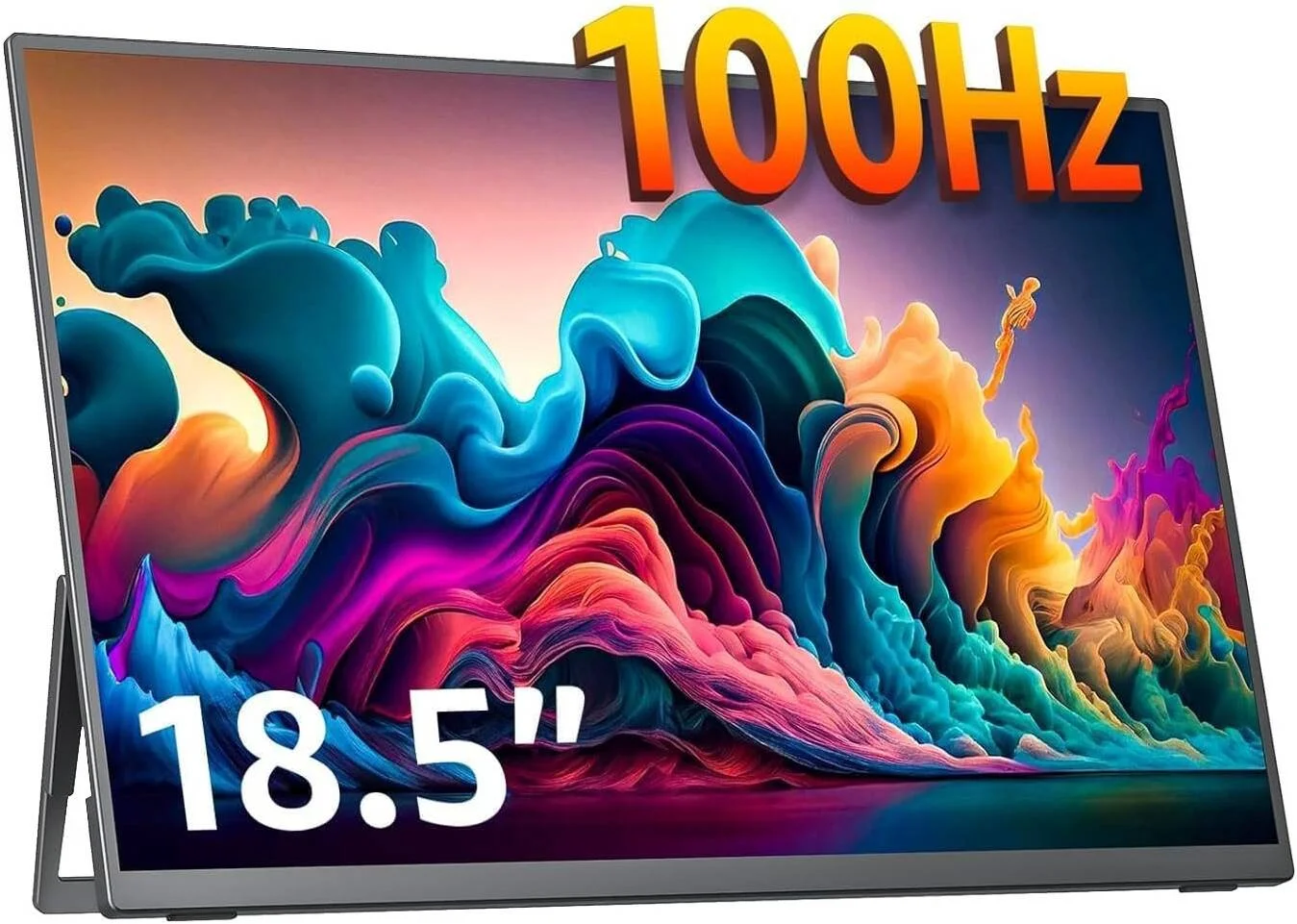مانیتور قابل حمل کوکوپار، صفحه نمایش مات 19 اینچی ضد تابش نور، رزولوشن FHD، نرخ تازه سازی 100 هرتز، فناوری AMD FreeSync، بلندگوهای دوگانه داخلی، فوق العاده باریک، مشکی
