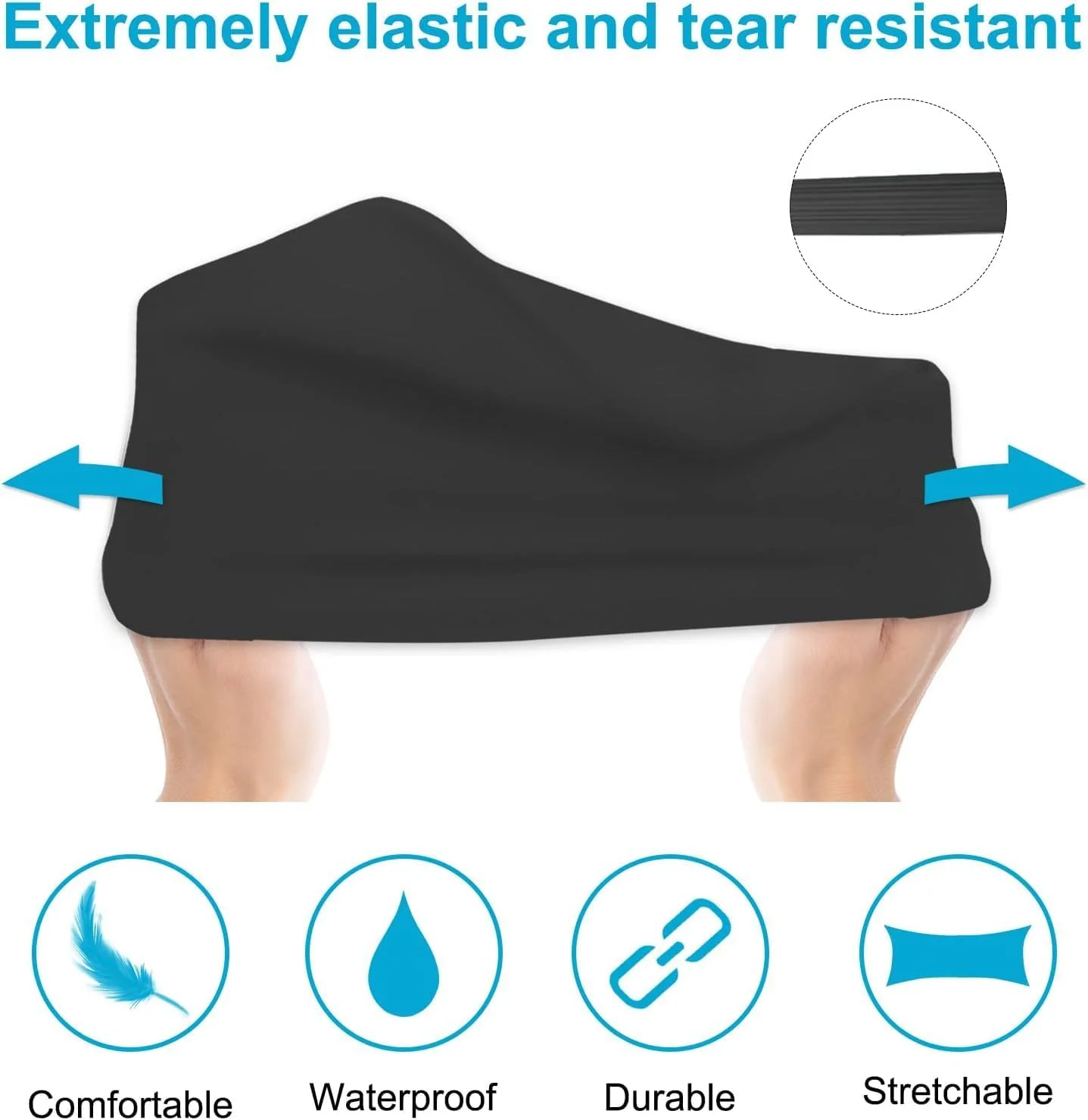 ست 2 عددی کلاه شنا سیلیکونی، کلاه شنا ضد آب، بافت ضد لغزش، طراحی بزرگ برای موهای ضخیم، مناسب بزرگسالان با موهای فر و بافته