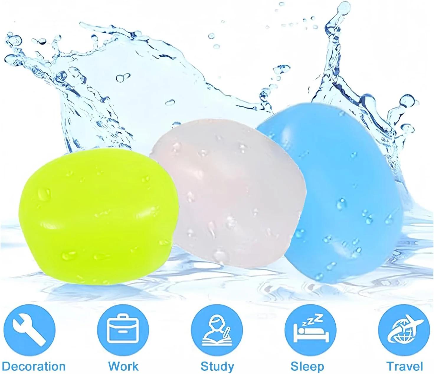 ۳۶ عدد گوش گیر سیلیکونی، گوش گیرهای قالب گیری مجدد قابل استفاده برای هر سایز گوش، ضد نویز برای خواب، شنا، مطالعه و مسافرت ۳۶ عدد گوش گیر سیلیکونی، گوش گیرهای قالب گیری مجدد قابل استفاده برای هر سایز گوش، ضد نویز برای خواب، شنا، مطالعه و مسافرت