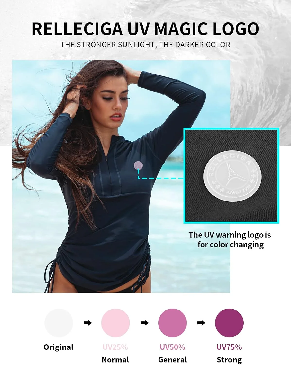 تی‌شرت آستین بلند محافظ در برابر آفتاب زنانه رلیکسیگا