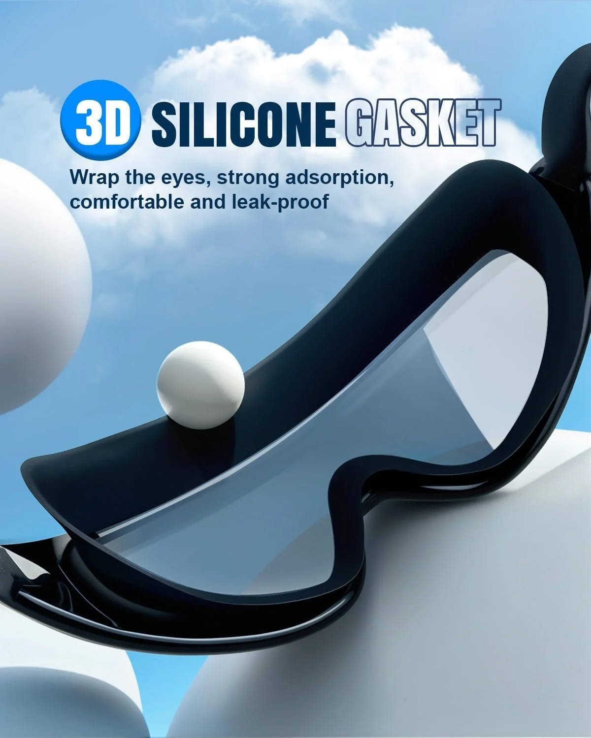 عینک شنا میدان دید گسترده، دید 180 درجه، محافظت 99% در برابر اشعه ماوراء بنفش، ضد مه و بدون نشتی، مناسب برای مردان، زنان، نوجوانان و کودکان