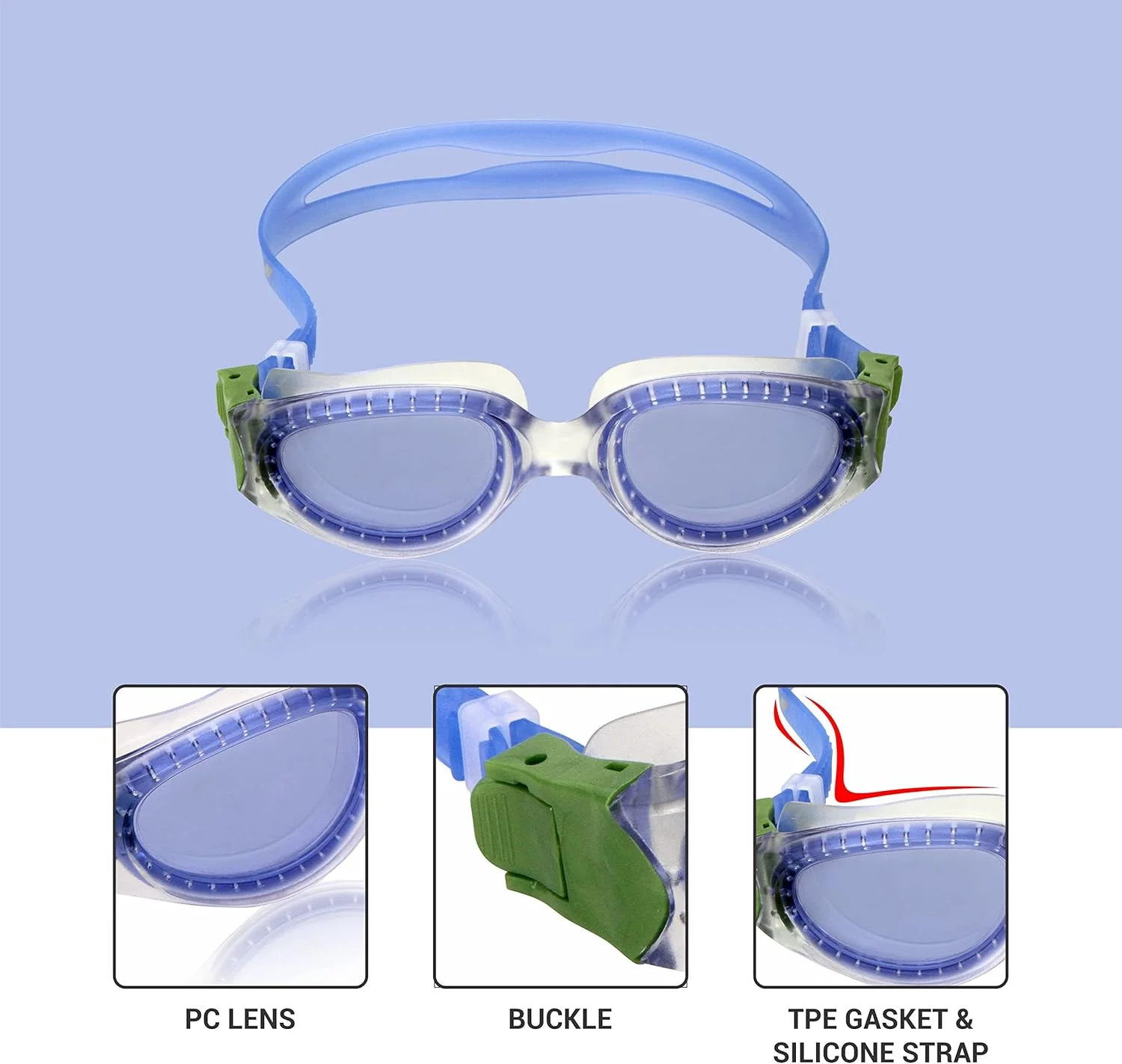 عینک شنا نیویا مدل یونی-پیس (آبی) متفرقه