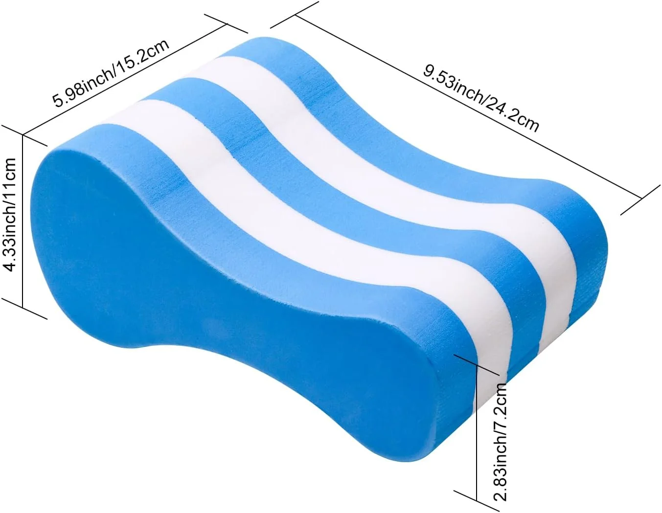 شناور کششی شنا NEAGLORY، تخته شنای نرم، شناور کششی پا EVA 5 لایه، کمک آموزشی استخر، پشتیبانی از پاها و باسن برای بزرگسالان، کودکان و مبتدیان