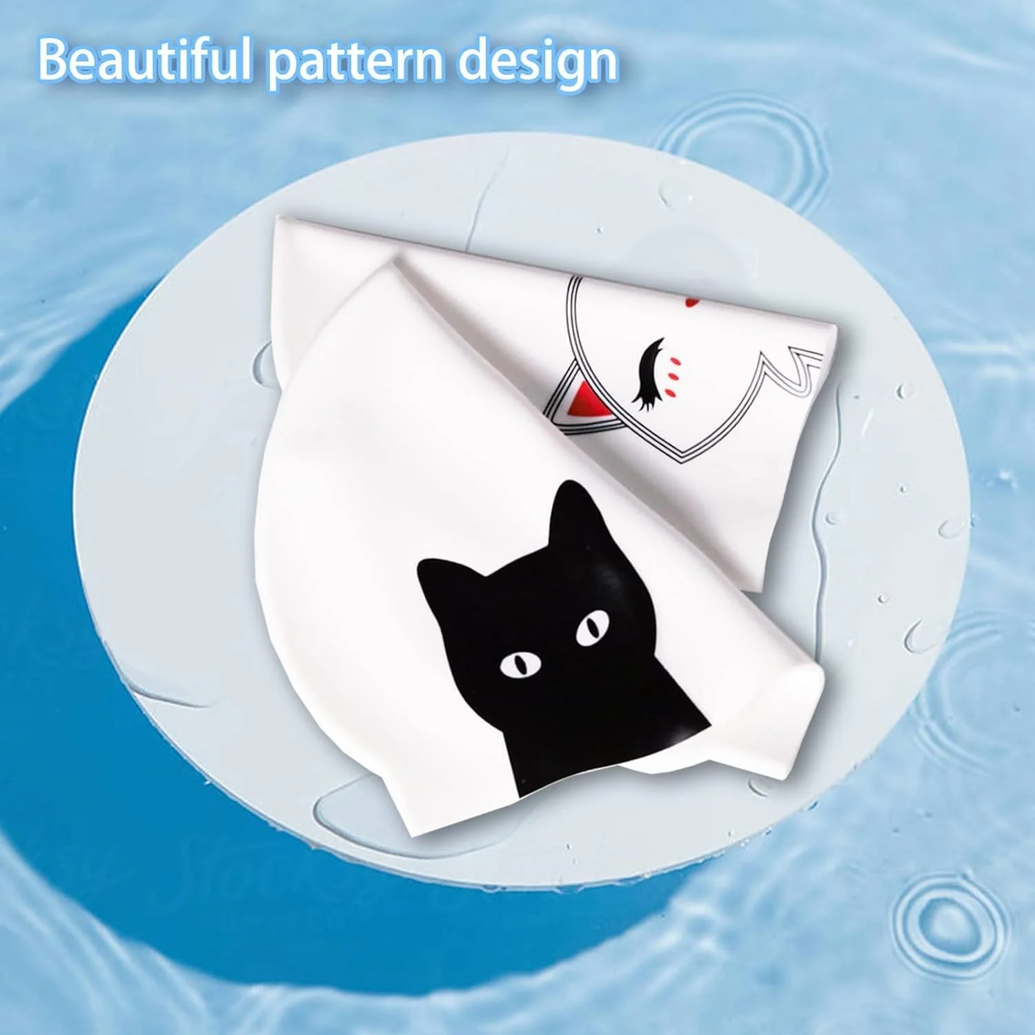 ست 2 عددی کلاه شنا سیلیکونی نالاکال برای بانوان - کلاه های شنا ضد آب، ایده آل برای موهای بلند و کوتاه، فیت راحت، کلاه های شنا برای بزرگسالان