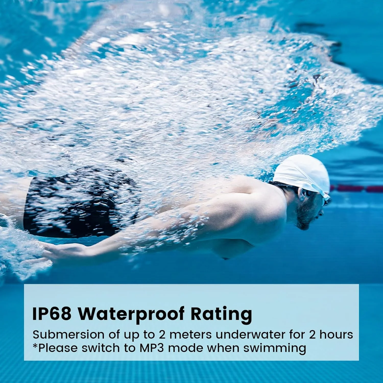 هدفون های رسانش استخوانی Mojawa Run Plus، هدفون های ورزشی بلوتوثی بی سیم با گوش باز و ضد آب IP68 با MP3 32 گیگابایتی برای دویدن، شنا، دوچرخه سواری و تمرینات ورزشی (نارنجی)