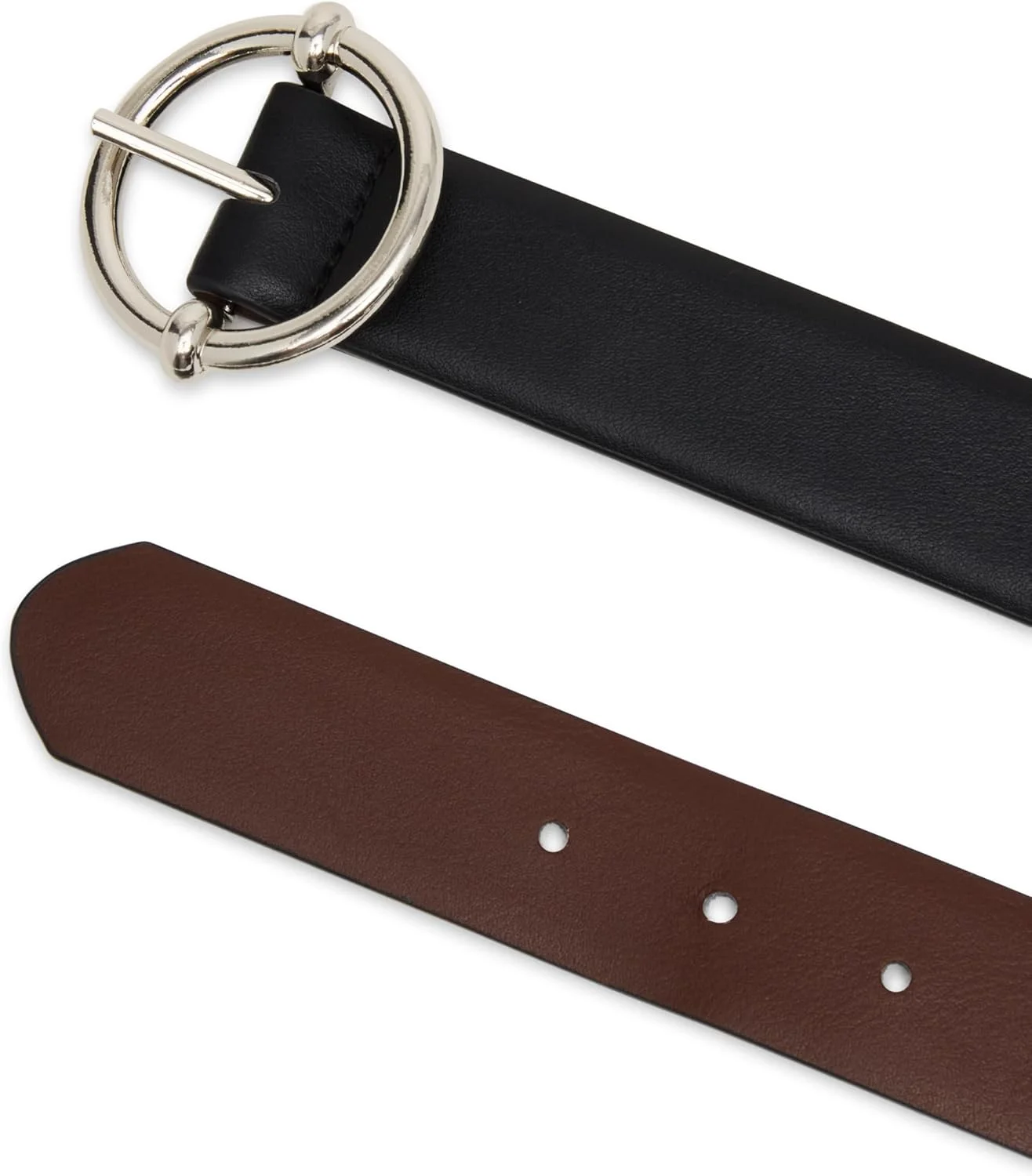 کمربند شلوار زنانه استیو مادن مدل برگشت‌پذیر، کمربند شکلاتی